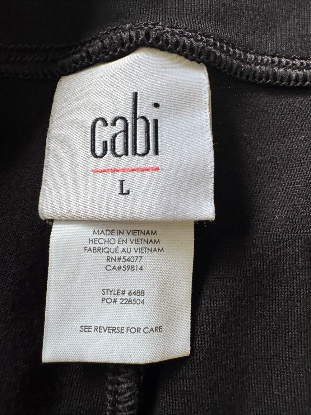 Cabi Cheeky Ankle Pants Ponte Knit Black 6488 Size Large - Picture 10 of 11